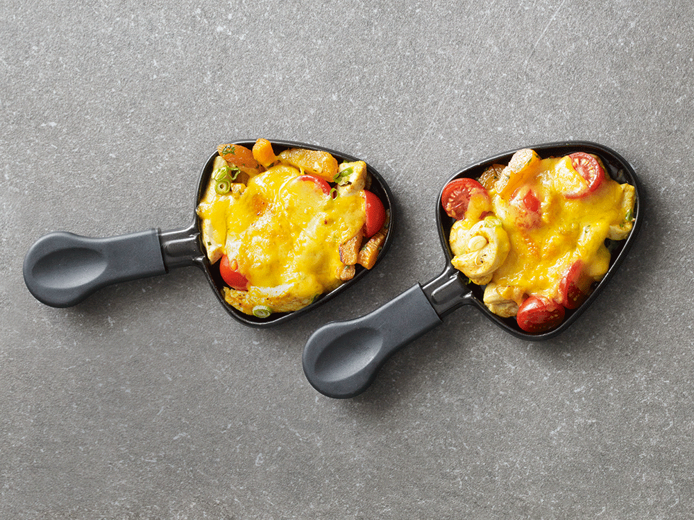 Raclette-Rezept: Curry-Hähnchen mit Aprikosen