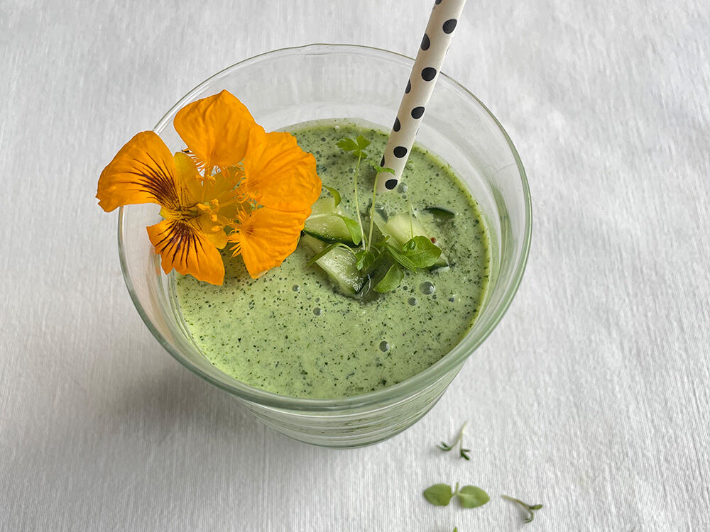 Kresse-Gurken-Smoothie