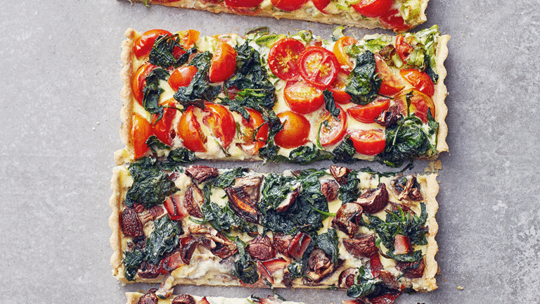 Quiche mit 4 verschiedenen Belägen quiche-mit-4-verschiedenen-belaegen