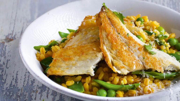 Dorade mit Karotten-Weizenrisotto dorade-mit-karotten-weizenrisotto